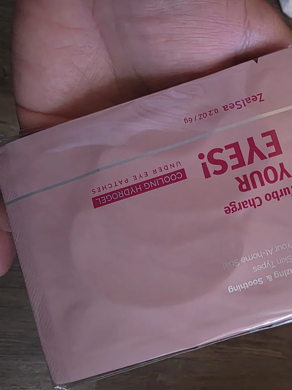 Cooling Hydrogel Under-Eye Patches — Pink Soothing Care 4pack